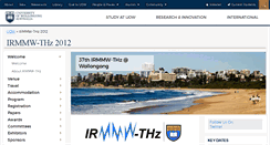Desktop Screenshot of irmmwthz2012.uow.edu.au