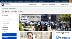 Desktop Screenshot of besafe.uow.edu.au