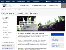 Tablet Screenshot of cas.uow.edu.au