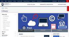 Desktop Screenshot of library.uow.edu.au