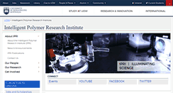 Desktop Screenshot of ipri.uow.edu.au