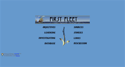 Desktop Screenshot of firstfleet.uow.edu.au