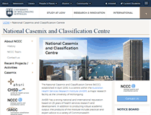 Tablet Screenshot of nccc.uow.edu.au