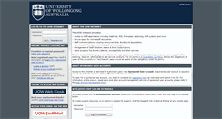 Desktop Screenshot of intranet.uow.edu.au
