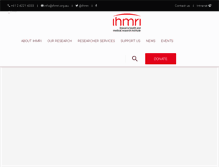 Tablet Screenshot of ihmri.uow.edu.au